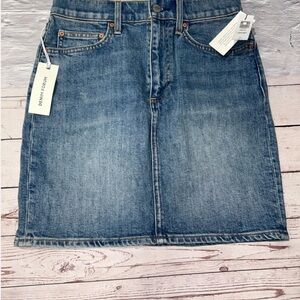 NWT NEW Denim Forum Jean Skirt Size 27 Sz 27 Pin Up